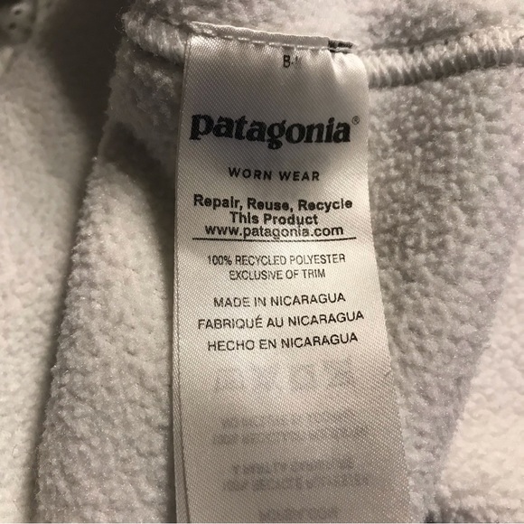 Patagonia Women's Clasic Synchilla Marsupial Pull Over White Size XS. - Picture 7 of 7